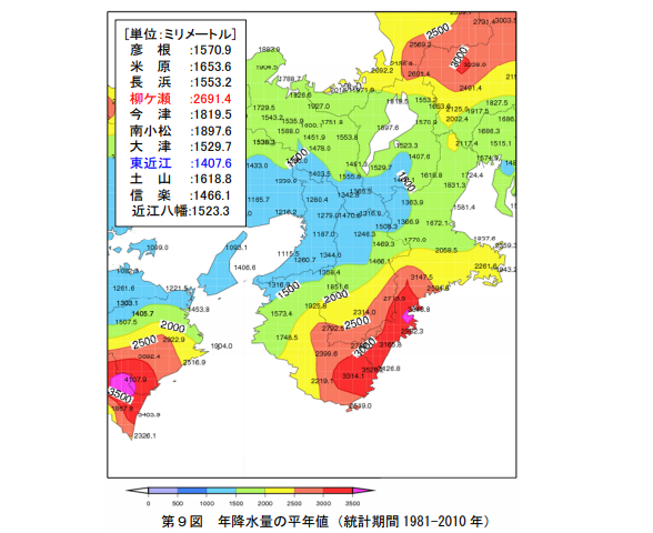 河川以外から来る琵琶湖の水